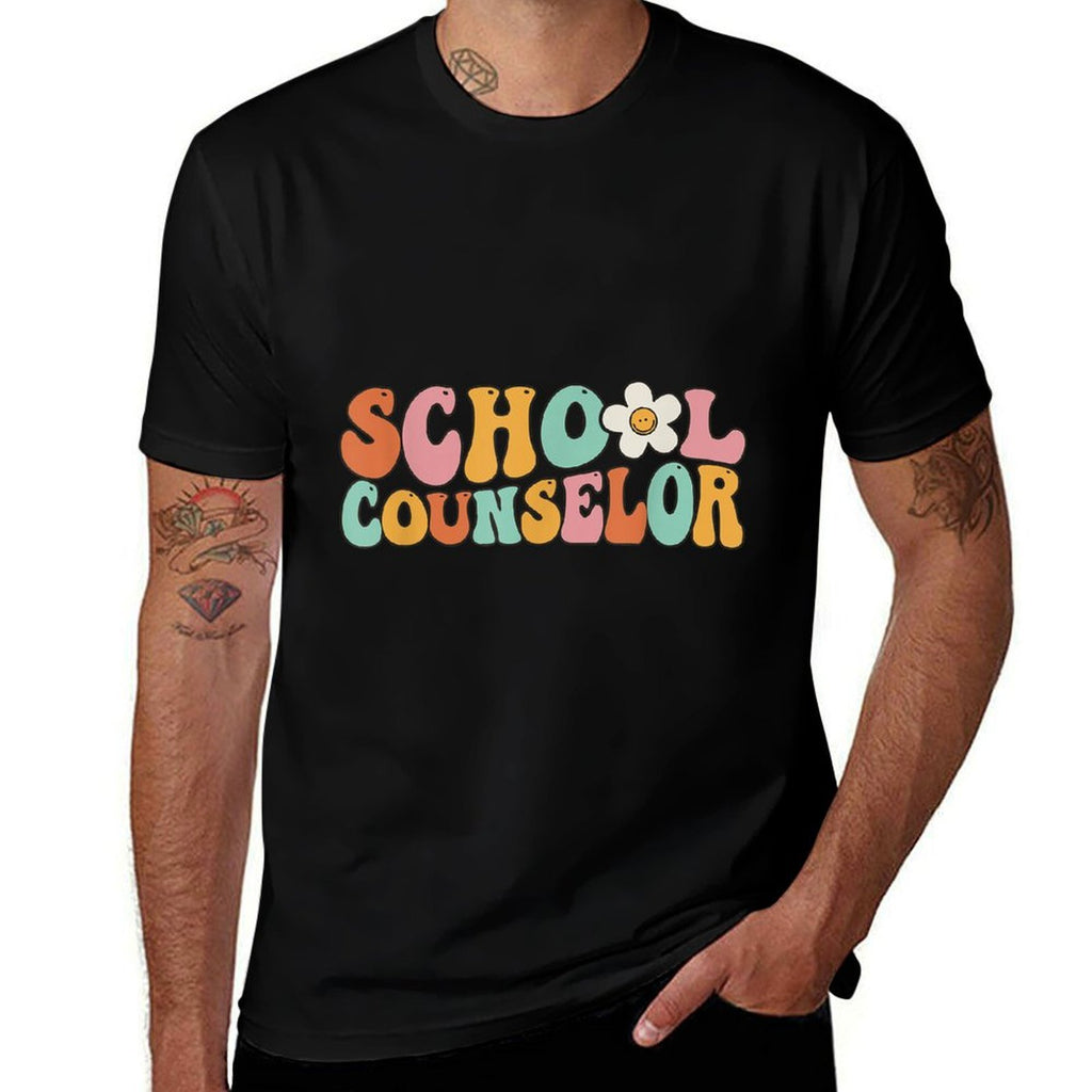 Counseling Office School Guidance Groovy Back To School  Relaxed-fit T-Shirt