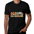 Counseling Office School Guidance Groovy Back To School  Relaxed-fit T-Shirt