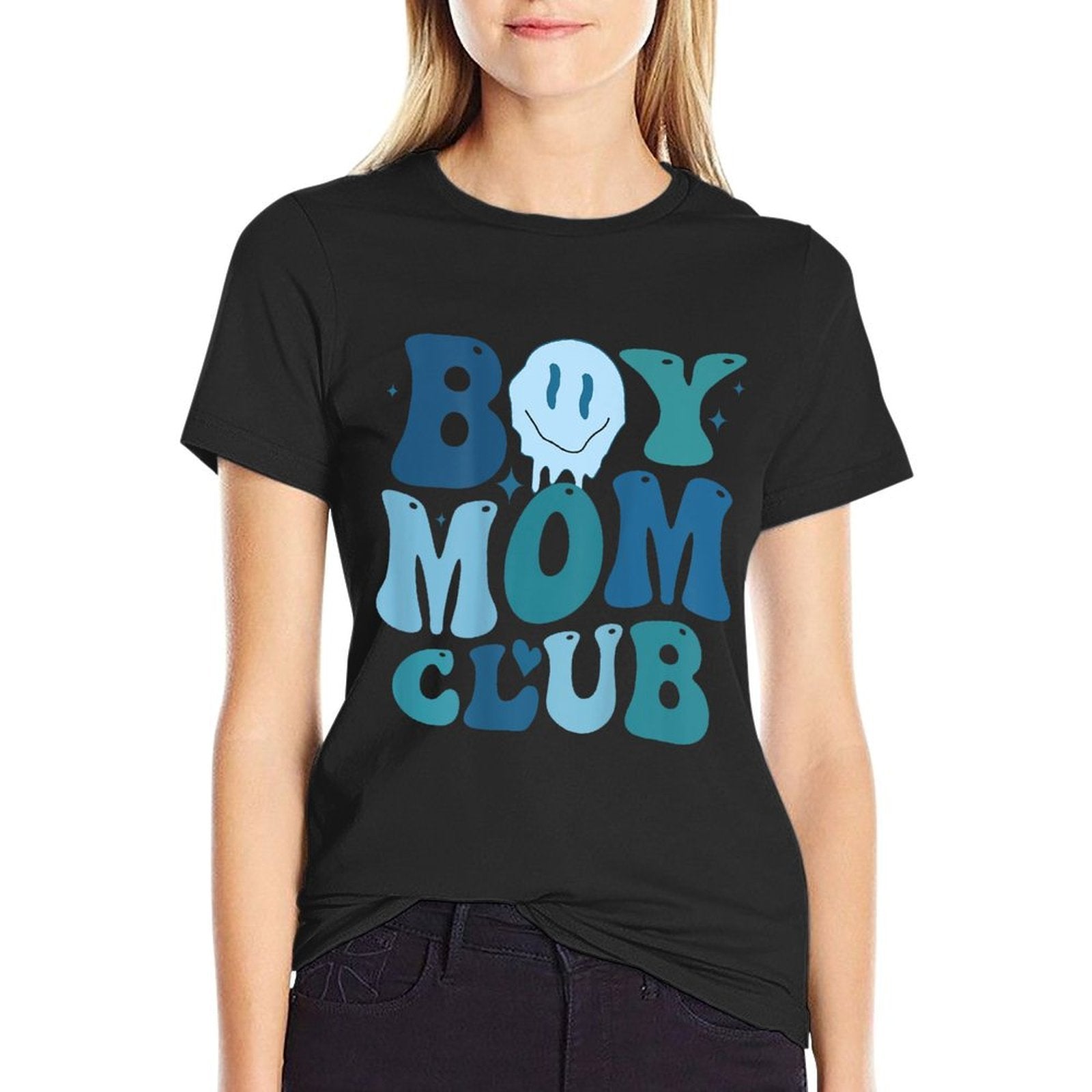 Boy Mom Club (on Back)  Quick-drying T-Shirt