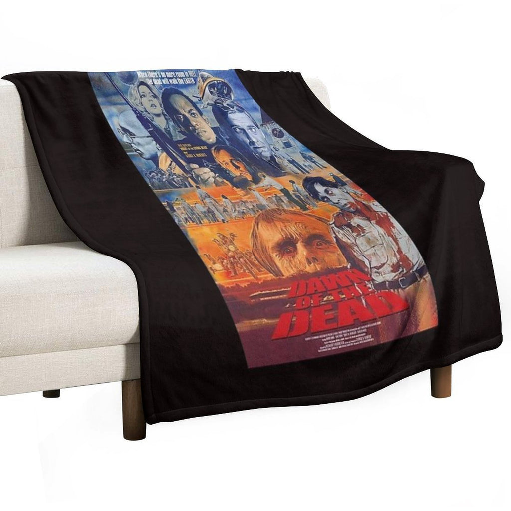 Dawn of The Dead 1978 Horror Movie Machine-washable Throw Blanket