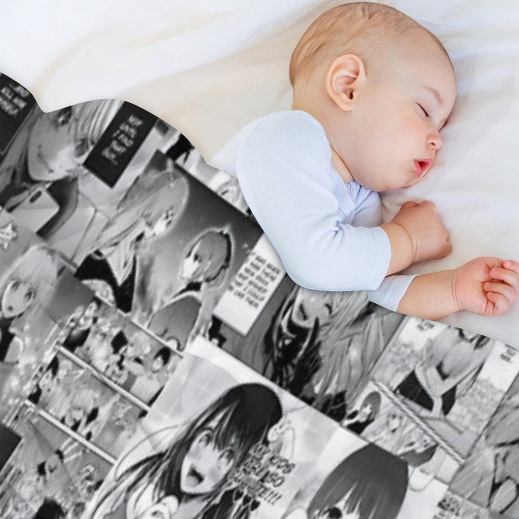 Idol Manga Collage Machine-washable Throw Blanket