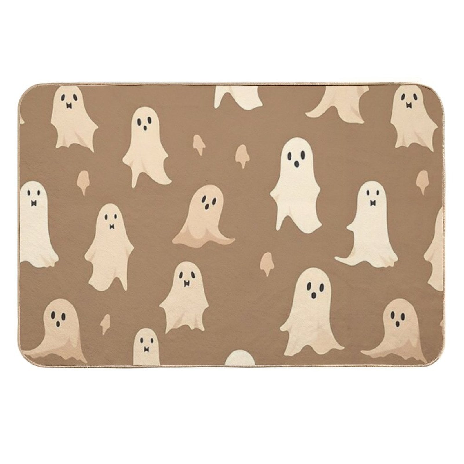 Halloween Ghost Seamless Background  Rapid-Drying Bath Mat