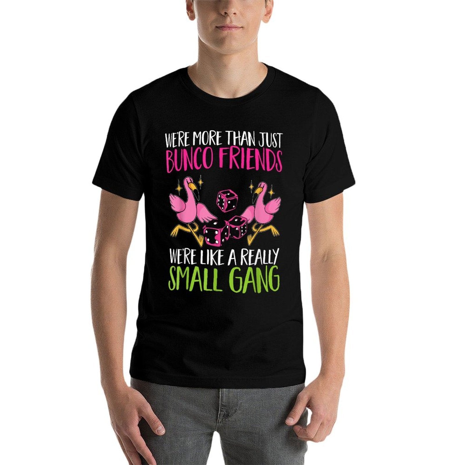 Bunco Game Flamingo Bunco Friends  Tagless Design T-Shirt