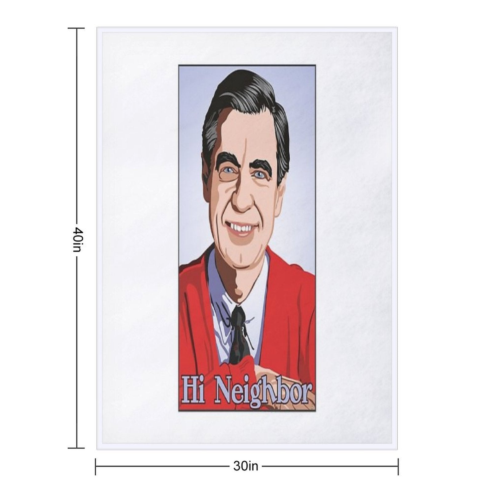 Hello Neighbor (Full Color) Sustainable Throw Blanket