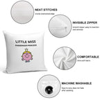 Little Miss Passenger Princess Soft Bedroom Essential Throw Pillow