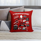 Christmas Story Quotes Soft Ultra-Soft Texture Throw Pillow