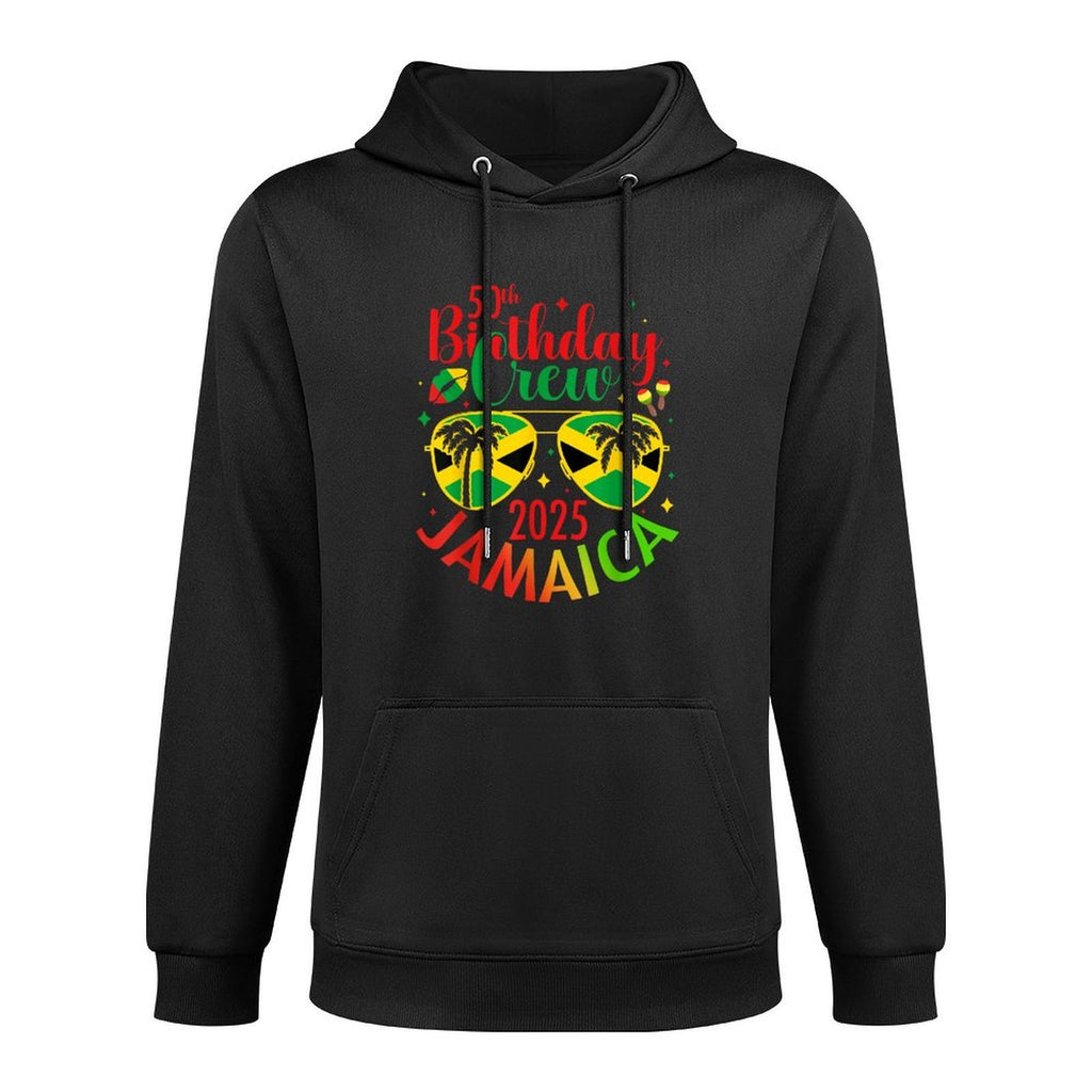 50th Years Old Birthday Crew Jamaica Trip 2025 Party Match Shape Retention Hoodie