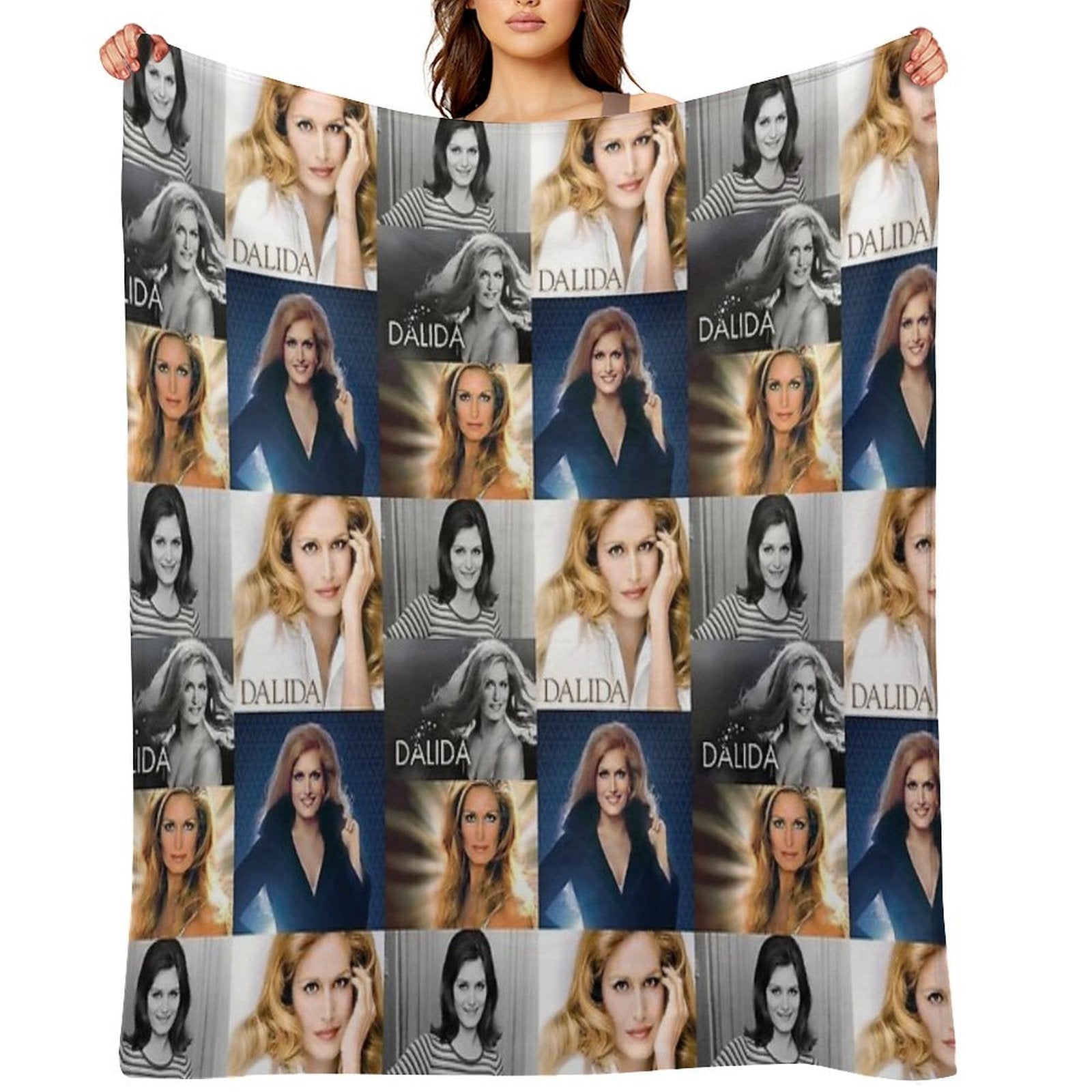 Dalida Collage Multi-functional Throw Blanket