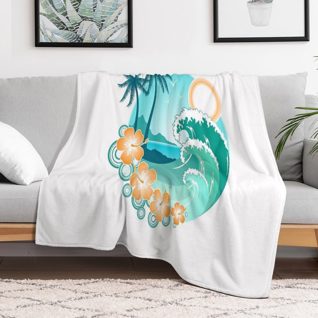 Hawaiian Island Comfort Throw Blanket