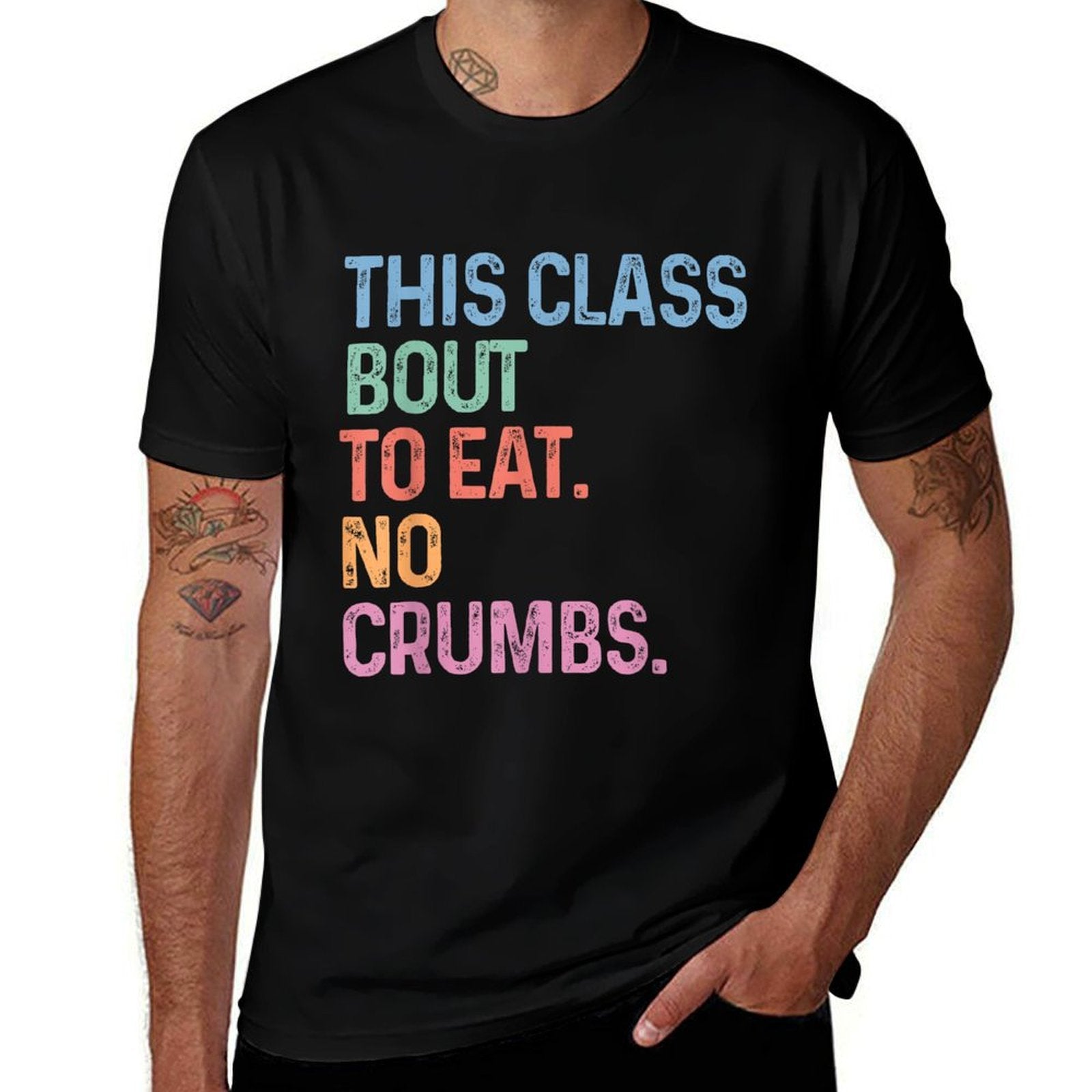 This Class Eats No Crumbs Funny Back To School Gen Z Meme  Polyester Blend T-Shirt