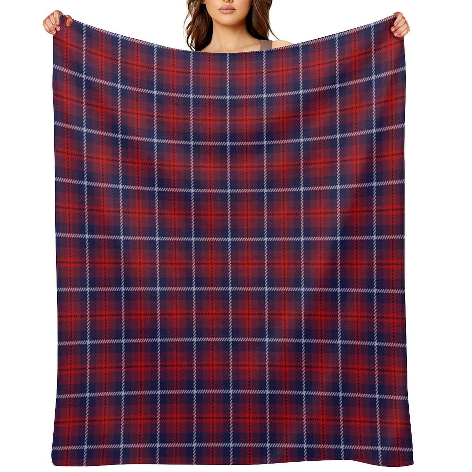 Trader Plaid - Evans Plush Throw Blanket