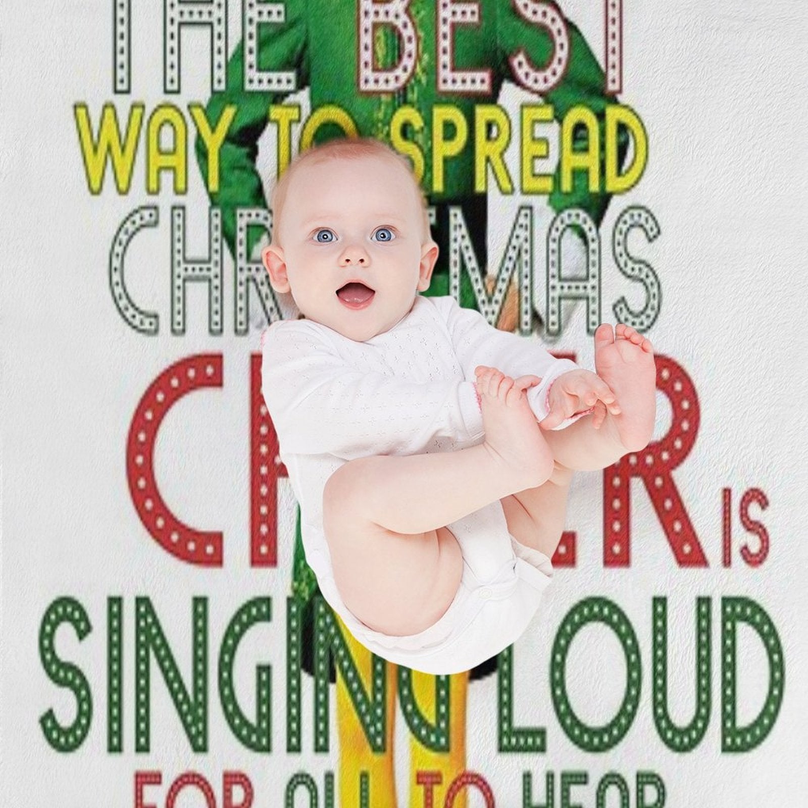 The Best Way to Spread CHRISTMAS CHEER Is Singing Loud for All to Hear BUDDY The ELF Christmas Movie Quote Will Ferrell Plush Throw Blanket