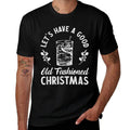 Good Old Fashioned Christmas Funny Whiskey Bourbon Cocktail  Vintage-inspired T-Shirt
