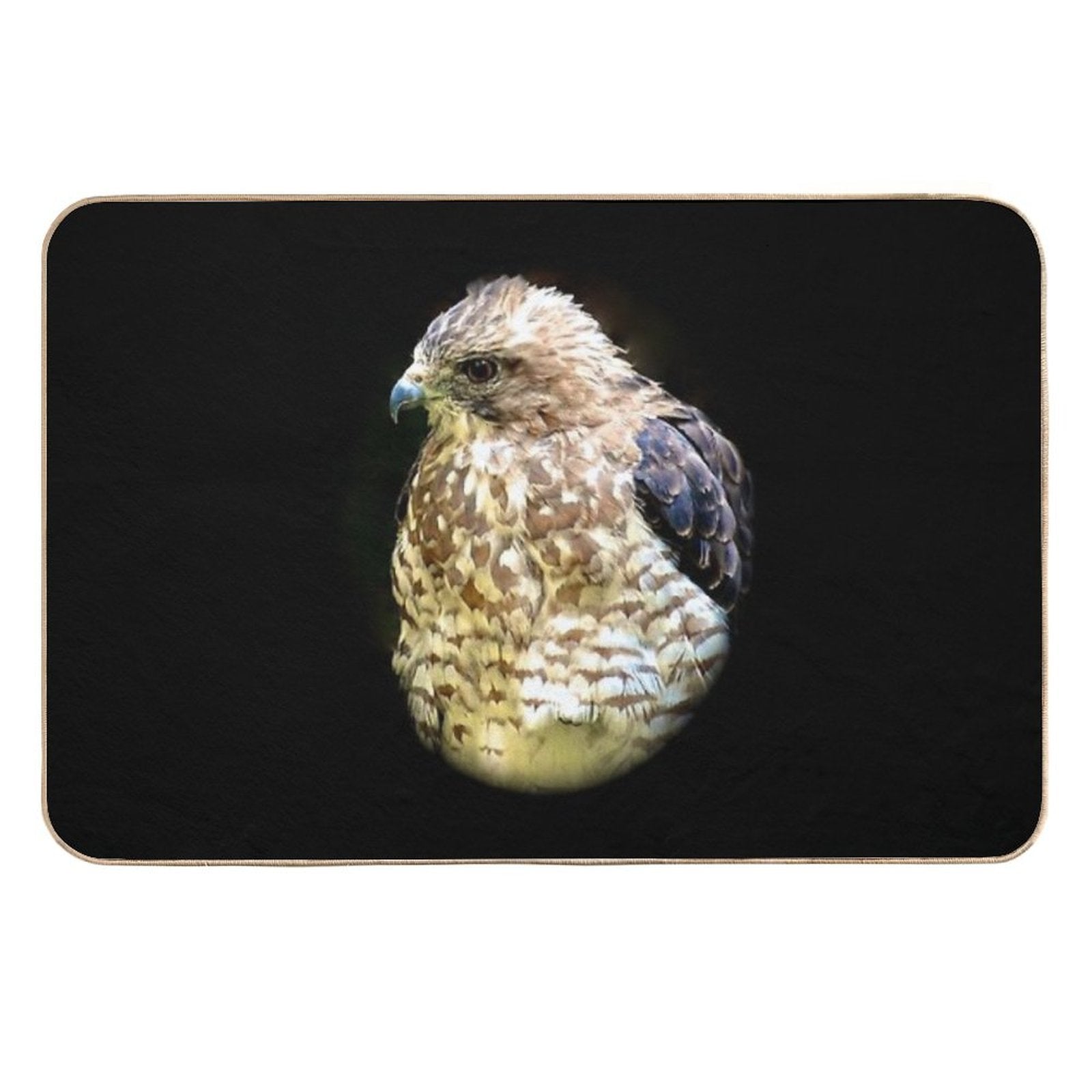 Red Shouldered Hawk  Anti-Trip Bath Mat