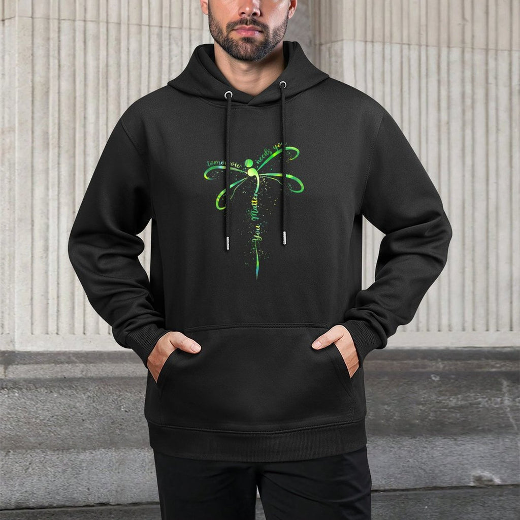 Tomorrow Needs You Mental Health Awareness You Matter Adjustable Hood Hoodie