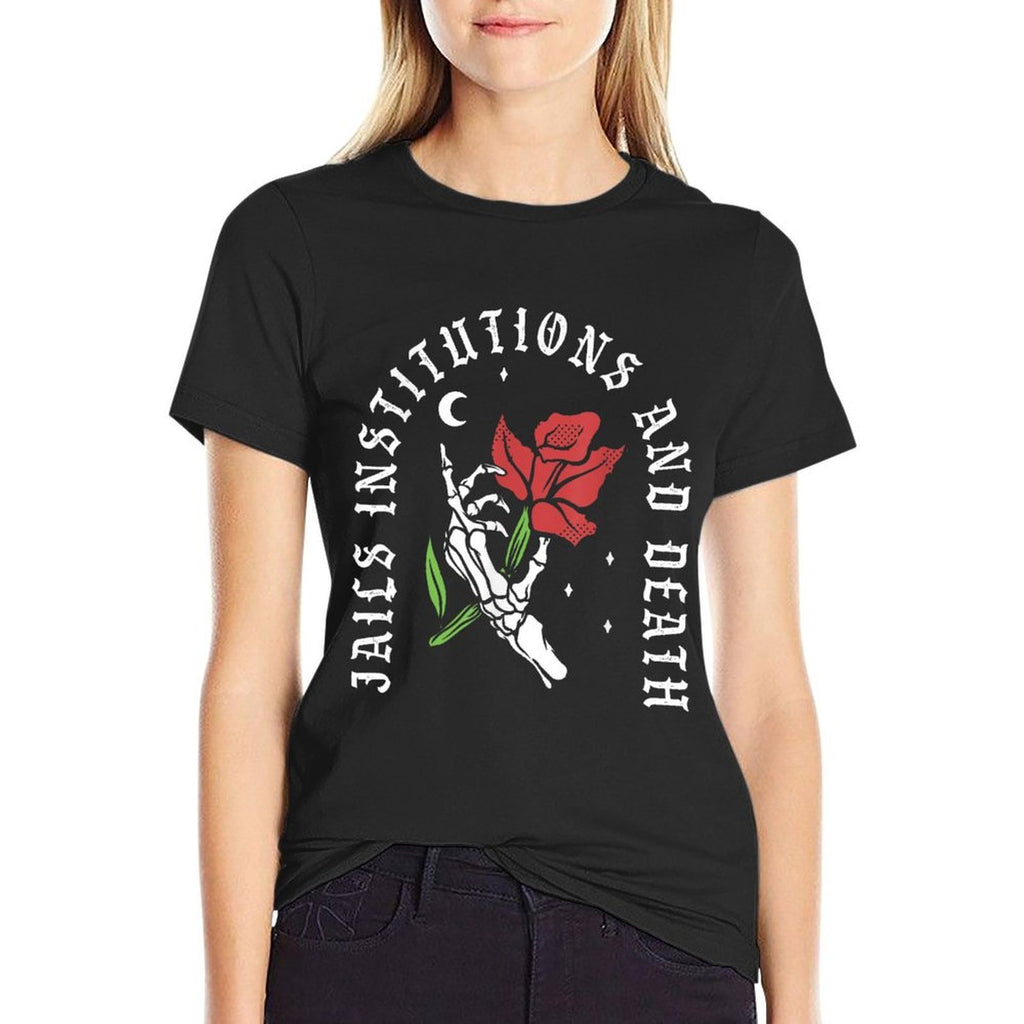 Jails Institutions Death Recovery Gift 12 Steps Sobriety AA  Summer-ready Fabric T-Shirt