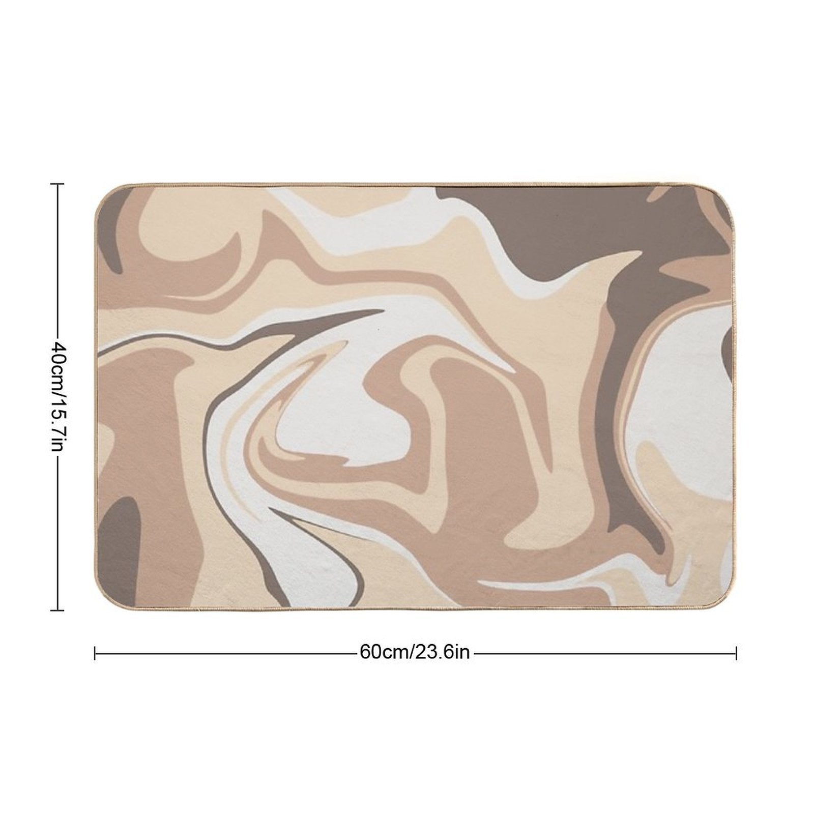 Liquid Marble  Stain-Proof Bath Mat