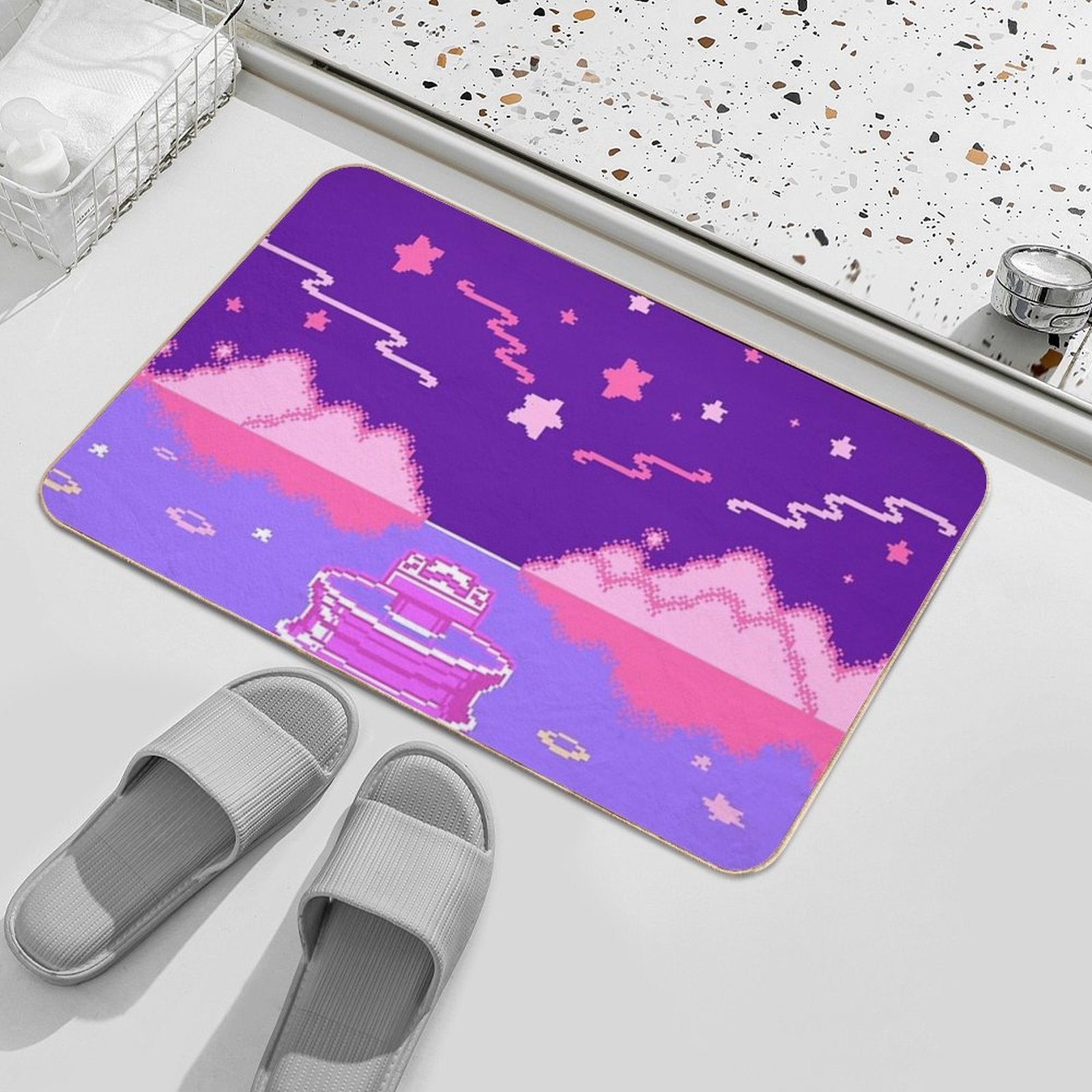 Kirby's Adventure - Rainbow Resort ~ Dedede Battle ☁★  Eco-Friendly Bath Mat