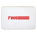 TWA Airlines - Vintage Logo  Fade-Resistant Bath Mat