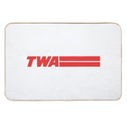 TWA Airlines - Vintage Logo  Fade-Resistant Bath Mat