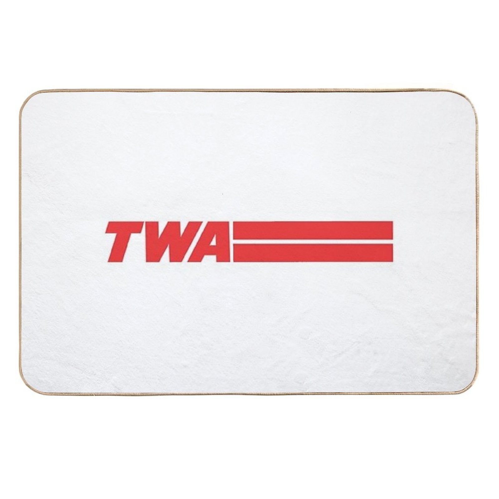 TWA Airlines - Vintage Logo  Fade-Resistant Bath Mat