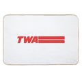 TWA Airlines - Vintage Logo  Absorbent Bath Mat