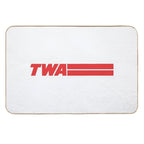 TWA Airlines - Vintage Logo  Absorbent Bath Mat