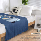 Offshore Billfish - Blue Marlin, Sailfish, Mahi Mahi, Viking Yacht Anti-pilling Throw Blanket