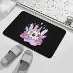 Kawaii Pastel Goth Cute Creepy Occult Skull  Absorbent Bath Mat