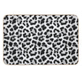 Black And White Leopard Print  Rapid-Drying Bath Mat