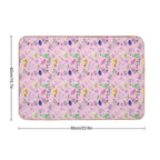 Wild Flower Pink  Stain-Proof Bath Mat