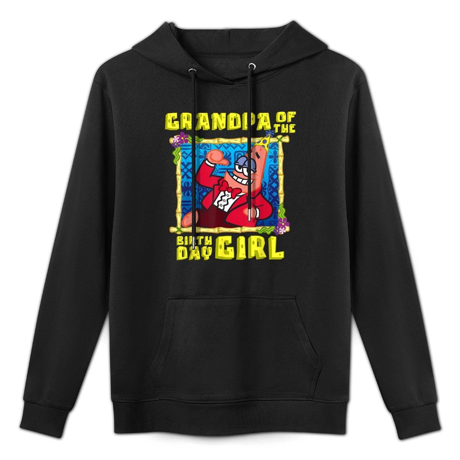 Mademark X SpongeBob SquarePants - SpongeBob Patrick Grandpa of The Birthday Girl Pop Grandad Customizable Surface Hoodie