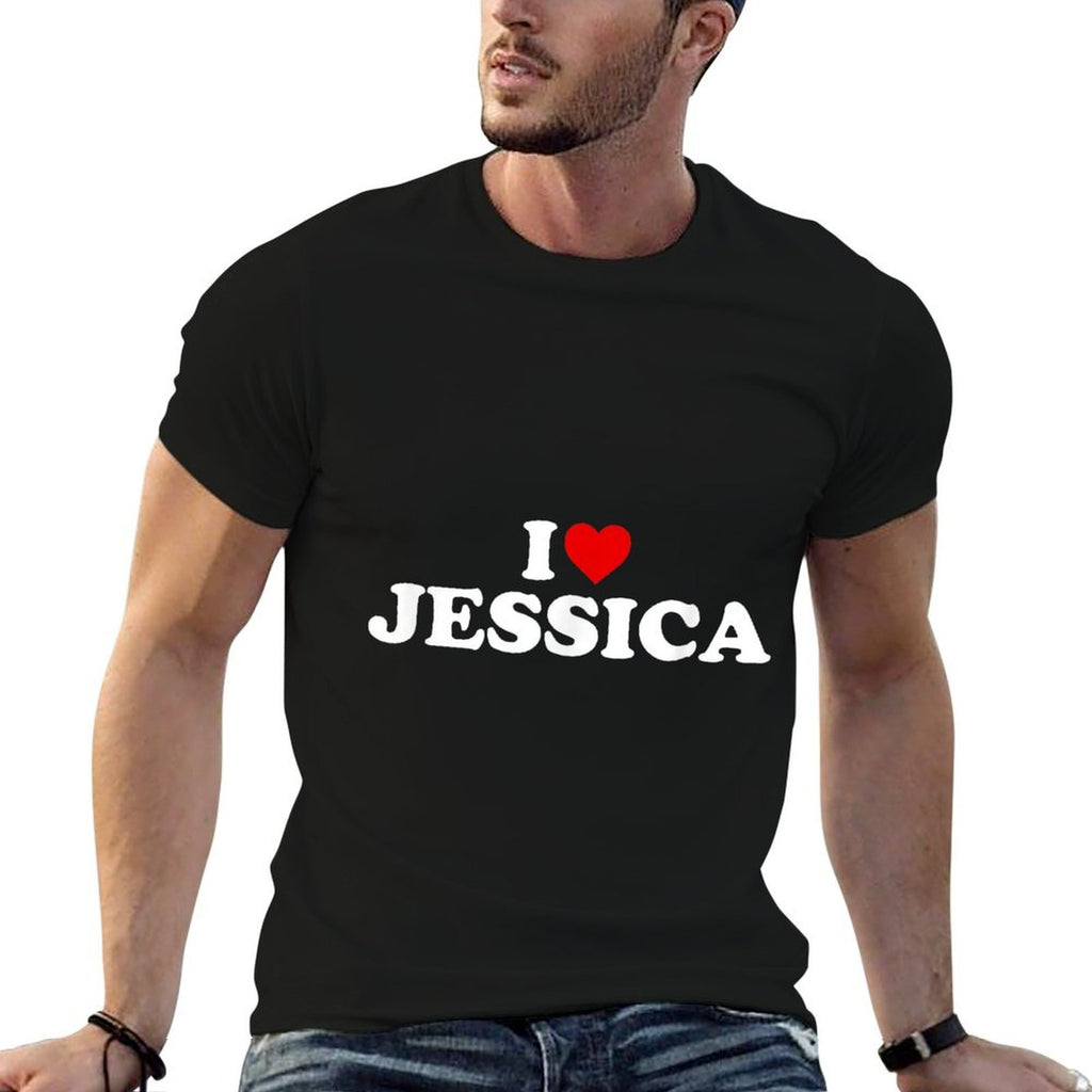 I Love Jessica - Heart  Stretchy T-Shirt