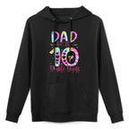 Dad of The Birthday Girl Double Digits 10th Birthday Unisex Design Hoodie
