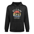 Best Papa Ever - Retro Fist Bump Vintage Design Papa Cotton-Polyester Blend Hoodie