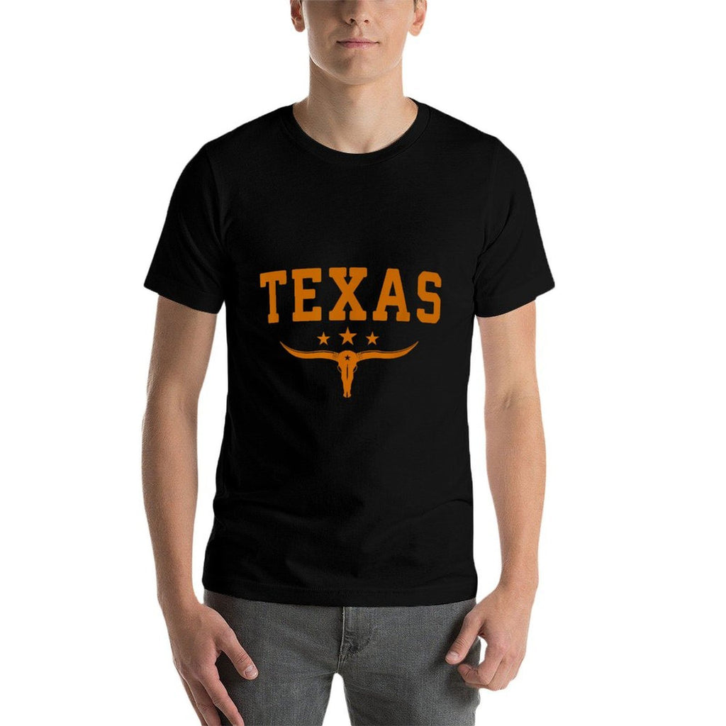 Distressed Texas Apparel  Trendy Pattern T-Shirt