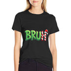 Bruh Christmas Kidsns Boys Funny Christmas Humor Meme  Oversized Silhouette T-Shirt