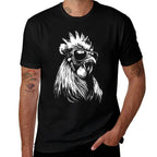 Rooster Chicken Sunglasses  Trendy Pattern T-Shirt