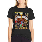 Keep Gambling Funny Unhinged Gambling Bootleg Graphic  Eco-friendly Material T-Shirt
