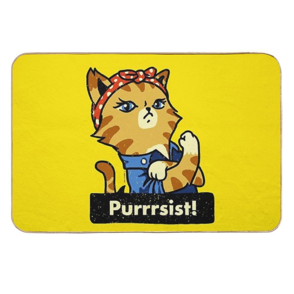 Purrsist! (version 3)  Dirt-Trapping Bath Mat