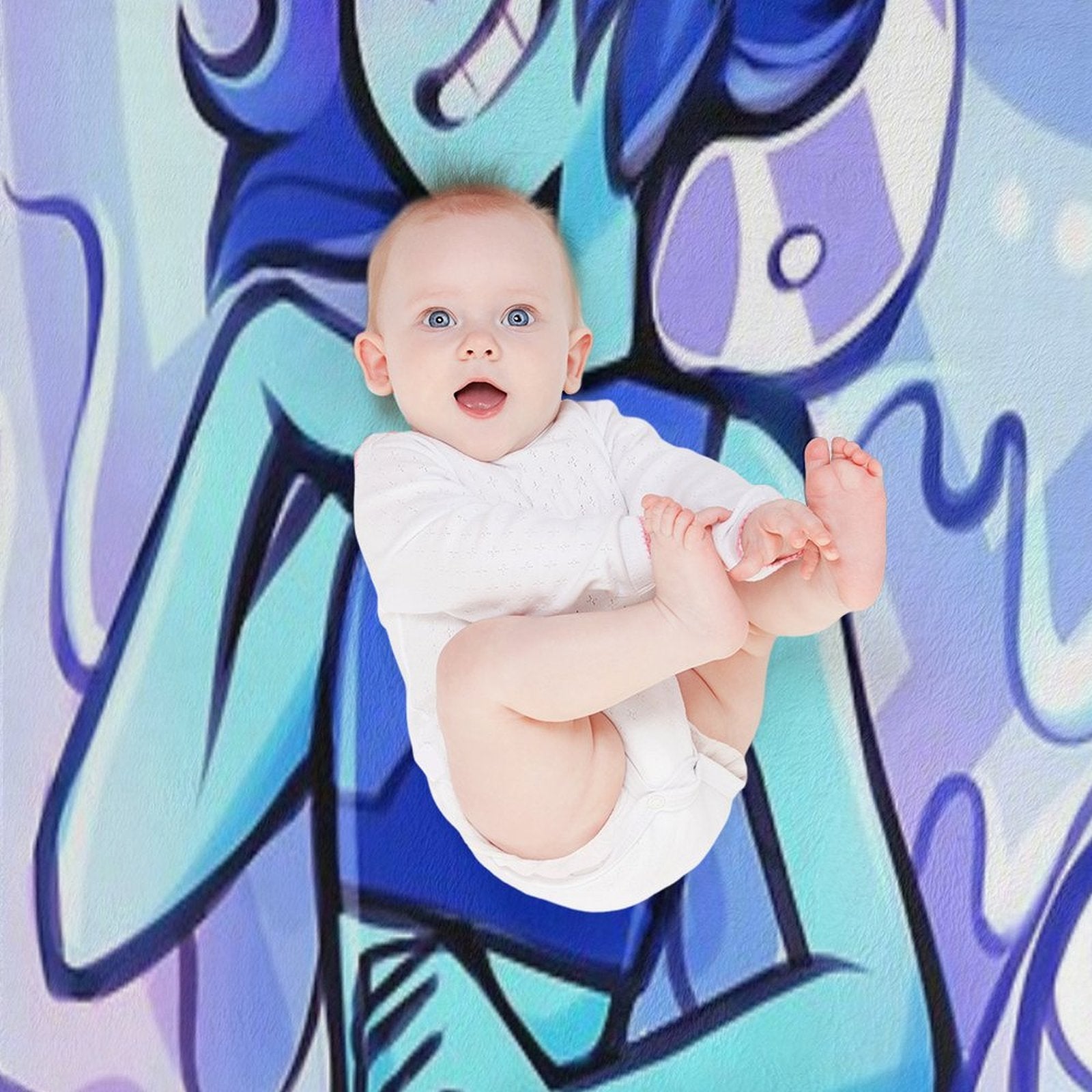 Lapis Lazuli Eco-conscious Throw Blanket