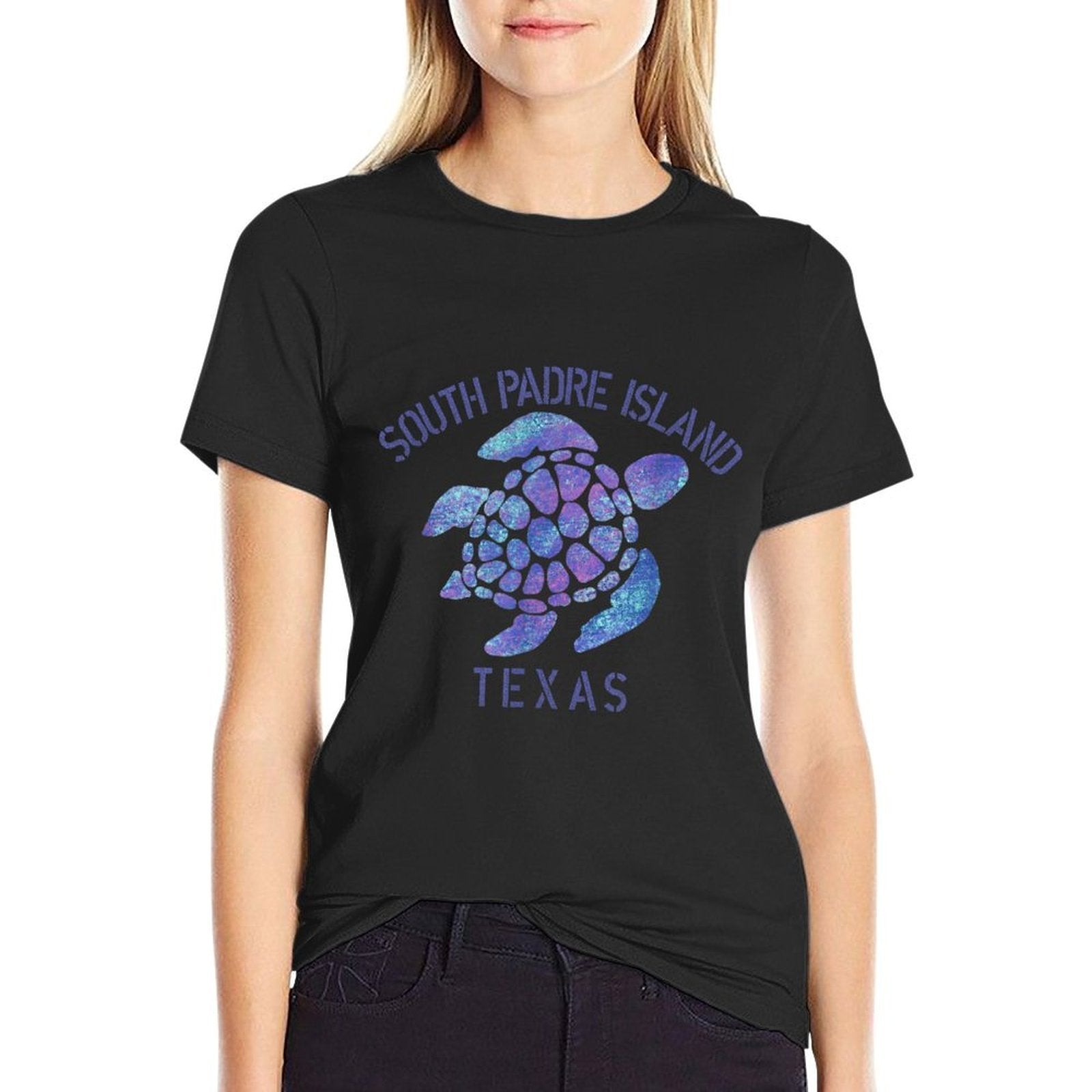 South Padre Island, TX Beach Design  Tribal Turtle Gift Men Women Kids  Odor-resistant T-Shirt