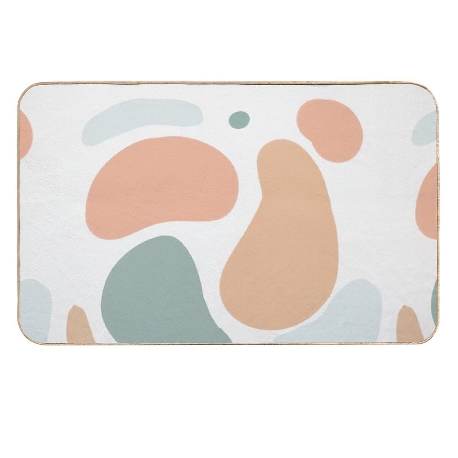 Color Pallete Organic Abstract Art Boho Durable Bath Mat