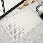 Youre on Your Own Lyric  Versatile Bath Mat