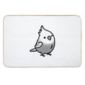 Chubby White-faced Pearl Cockatiel  High-Traffic Bath Mat