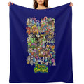 Singing Monsters Group Photo Velvety-soft Throw Blanket