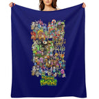 Singing Monsters Group Photo Velvety-soft Throw Blanket