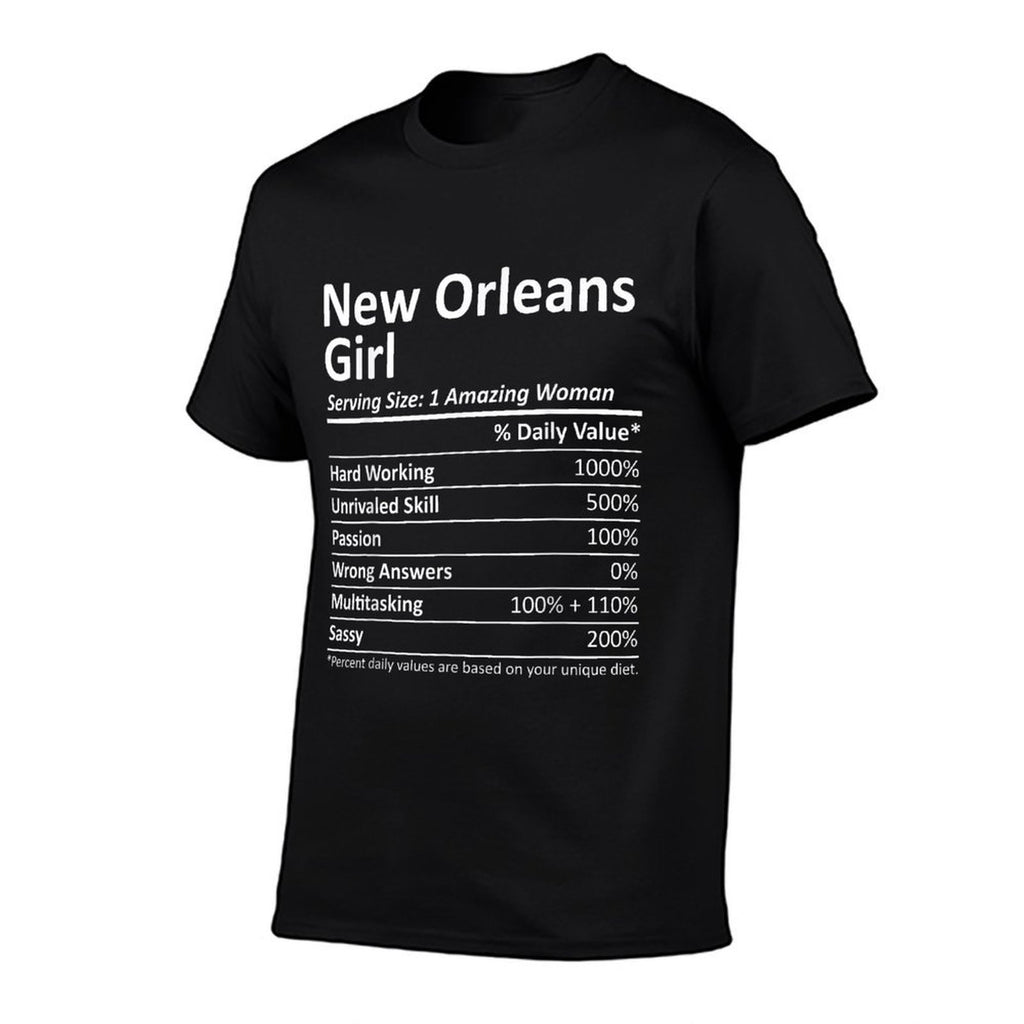 NEW ORLEANS GIRL LA LOUISIANA Funny City Home Roots USA Gift  Oversized Silhouette T-Shirt