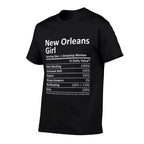 NEW ORLEANS GIRL LA LOUISIANA Funny City Home Roots USA Gift  Oversized Silhouette T-Shirt