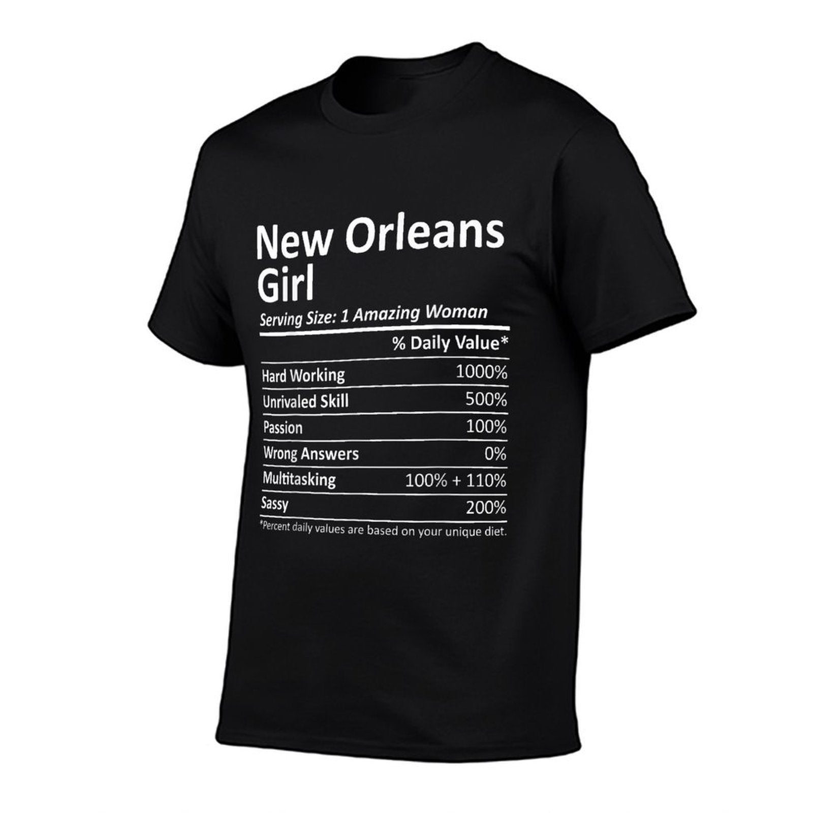 NEW ORLEANS GIRL LA LOUISIANA Funny City Home Roots USA Gift  Oversized Silhouette T-Shirt